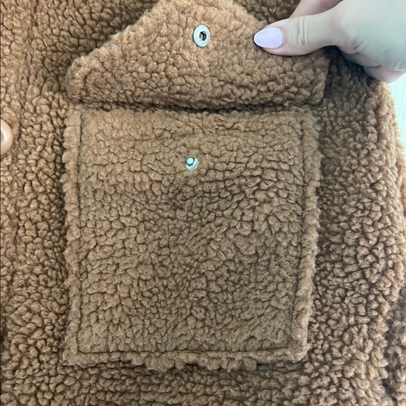 American Eagle Outfitters Tan Teddy Jacket - Picture 4 of 9